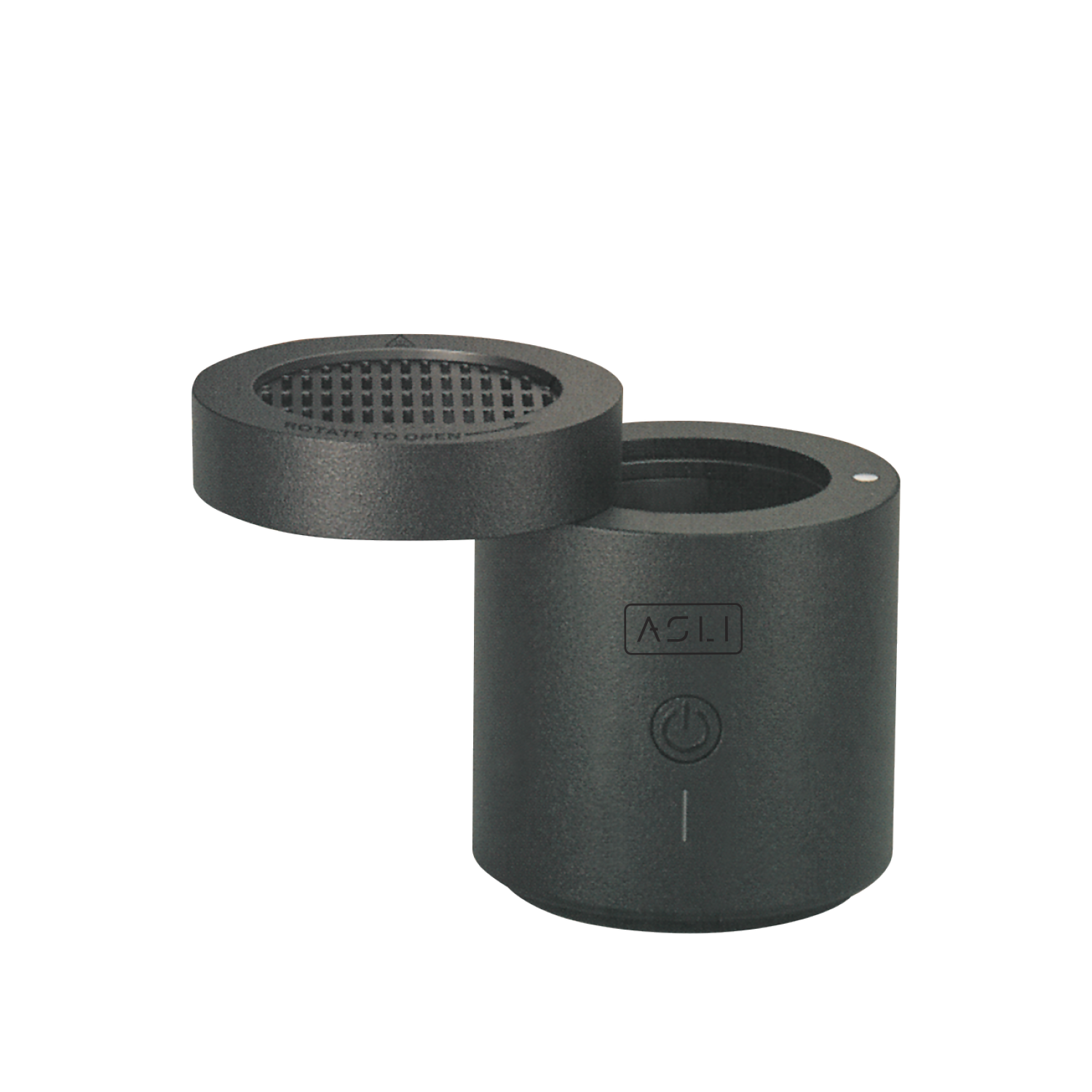 Asli Global Amberiq Essence Electric Bakhoor Burner with Rotating Flip | Black Asli Global Amberiq Essence Electric Bakhoor Burner with Rotating Flip | Black